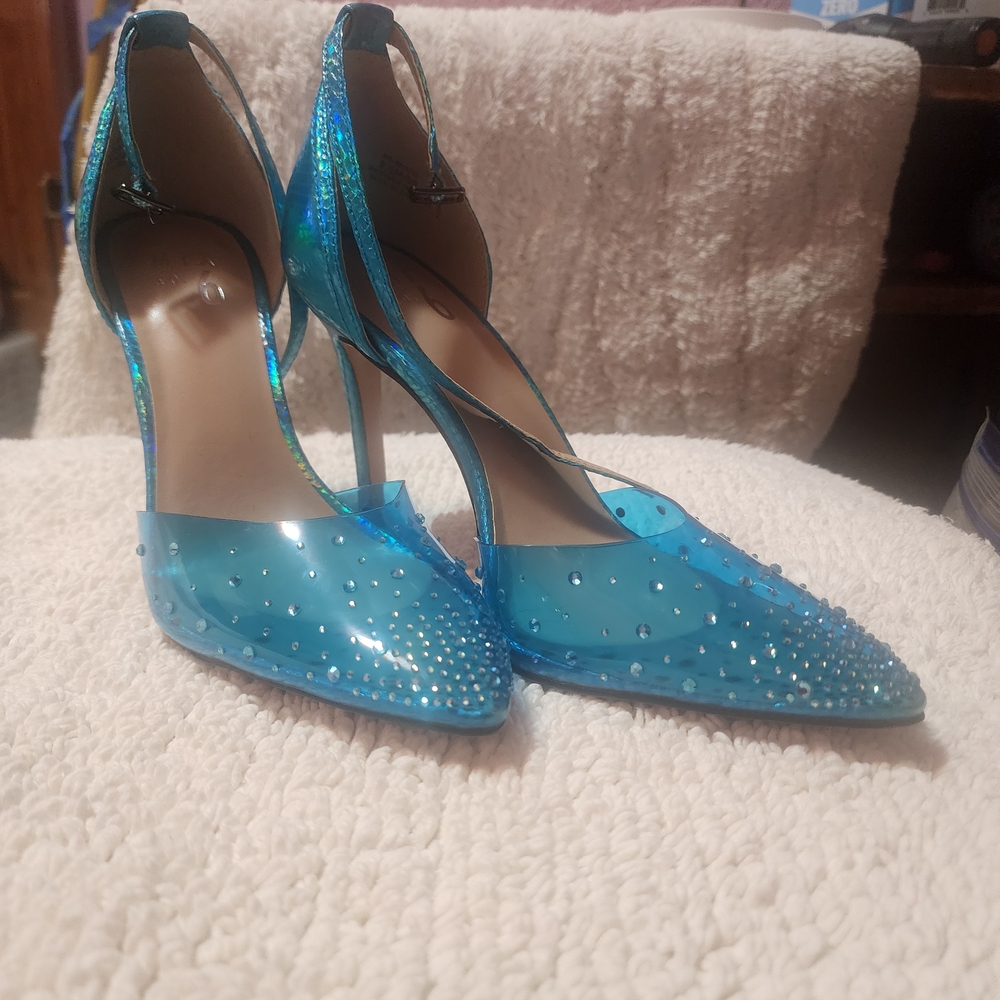 Mix No. 6 Blue Sparkly Heels